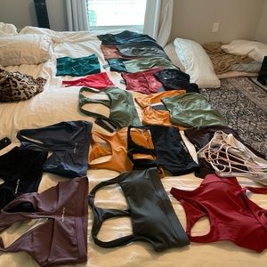 Alphalete sizes xs pants small shorts small sports bras